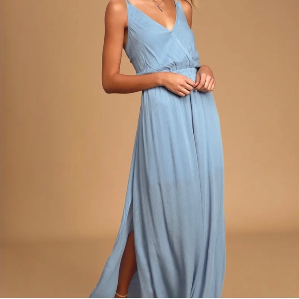 Lulus blue maxi dress